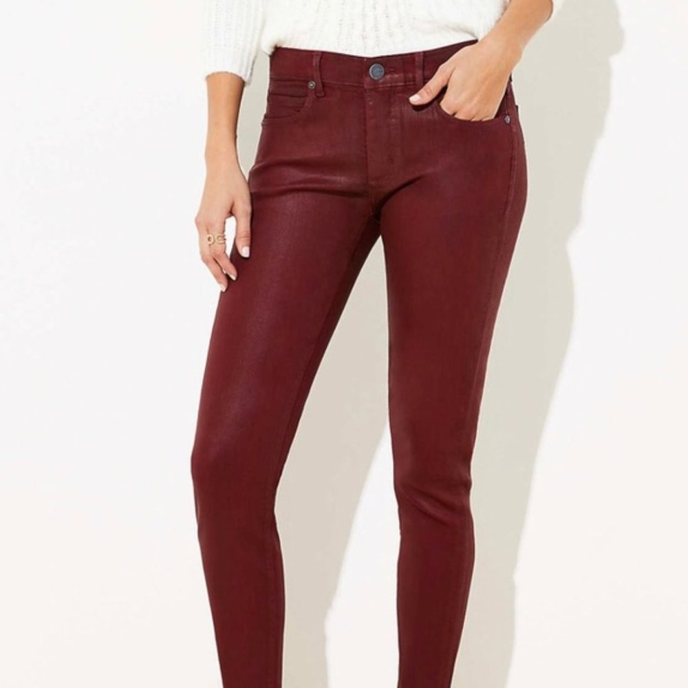 NWT Women's Coated Slim Pocket Skinny Jeans